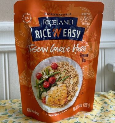 Tuscan Garlic Herb Flavored Rice, Tuscan Garlic Herb