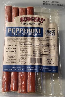 Pepperoni Style Seasoned Snack Sticks, Pepperoni Style Seasoned