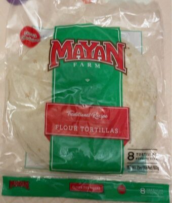 Traditional Recipe Burrito Size Flour Tortillas