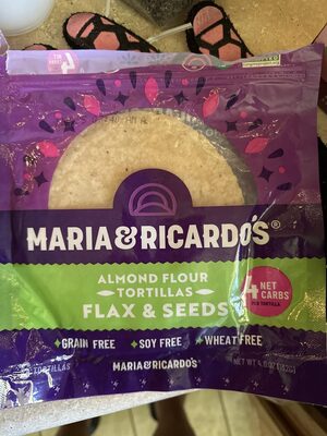 Flax & Seeds Almond Flour Keto Tortillas, Almond; Flax & Seed