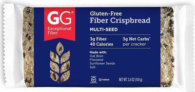 Gluten-Free Fiber Crispbread Multi-Seed, Fiber Crispbread