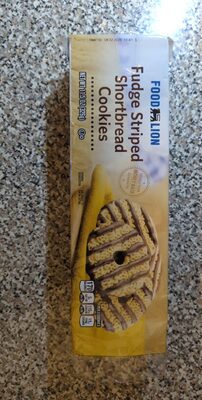 Fudge Striped Shortbread Cookies