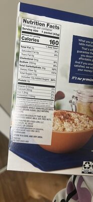 Maple & Brown Sugar Instant Oatmeal, Maple & Brown Sugar