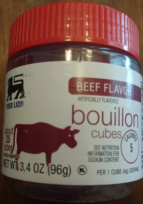 Food Lion, Bouillon Cubes, Beef, Beef