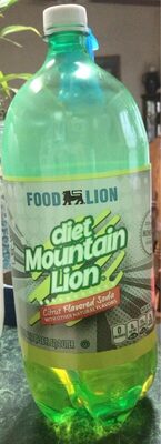 Diet Mountain Lion Citrus Flavored Soda, Diet Mountain Lion