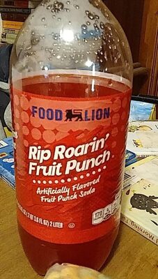 Rip Roarin' Fruit Punch Flavored Caffeine Free Soda, Rip Roarin' Fruit Punch