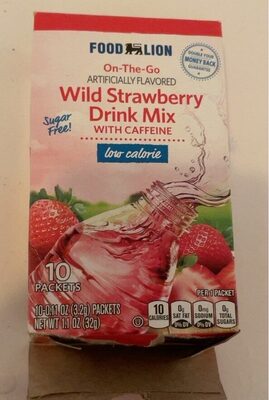Food Lion, Drink Mix, Wild Strawberry, Wild Strawberry