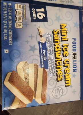 Mini Ice Cream Sandwiches, Vanilla