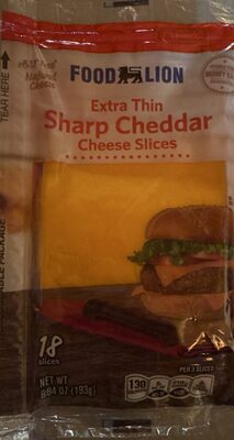 Sharp Cheddar Extra Thin Cheese Slices