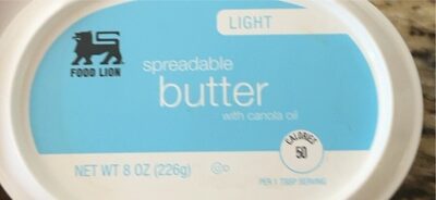 Food Lion, Spreadable Butter With Canola Oil