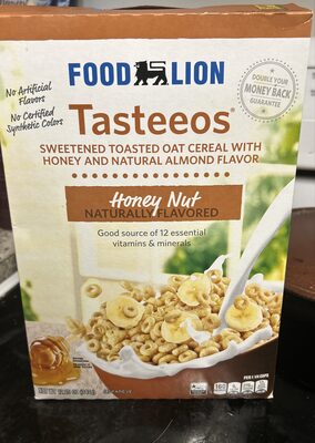 Food Lion, Tasteeos Cereal, Honey Nut, Honey Nut