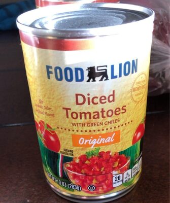 Original Diced Tomatoes With Green Chiles, With Green Chiles