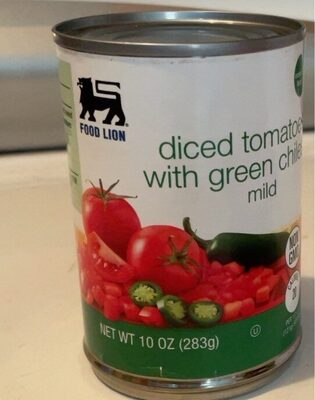 Diced Tomatoes With Mild Green Chiles, Mild Green Chiles