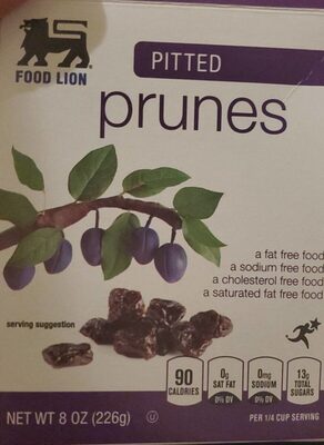 Pitted Prunes, Pitted