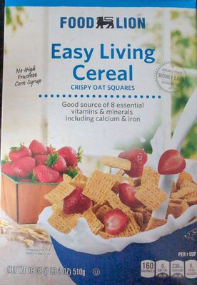 Crispy Easy Living Cereal Oat Squares, Crispy Oat