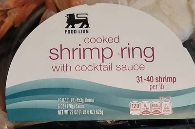 Shrimp Ring Cooked With Cocktail Sauce, Shrimp Ring