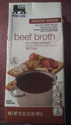 50% Fat Free Regular Beef Broth, Beef