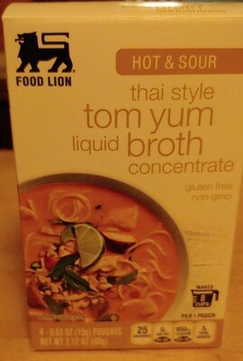 Hot & Sour Thai Style Tom Yum Liquid Broth Concentrate, Hot & Sour