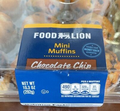 Chocolate Chip Mini Muffins, Chocolate Chip