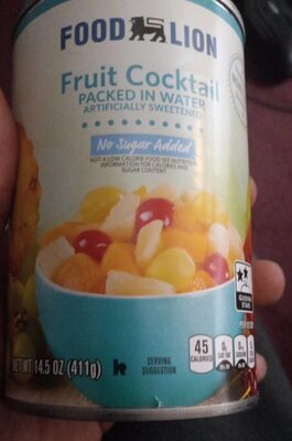 Artificially Sweetened Fruit Cocktail, Artificially Sweetened