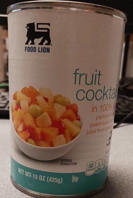 Fruit Cocktail In 100% Juice From Concentrate, Fruit Cocktail