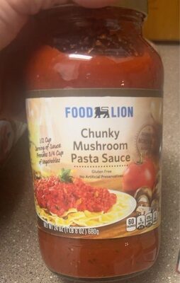 Chunky Mushroom Pasta Sauce, Chunky Mushroom
