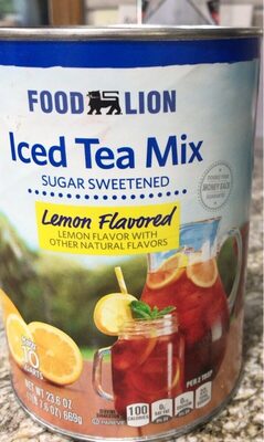 Lemon Flavored Iced Tea Mix, Lemon