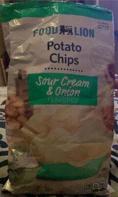 Sour Cream & Onion Flavored Potato Chips, Sour Cream & Onion