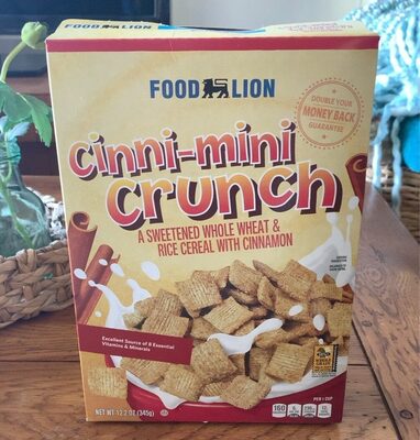 Cinni-Mini Crunch A Sweetened Whole Wheat & Rice Cereal With Cinnamon, Cinni-Mini Crunch