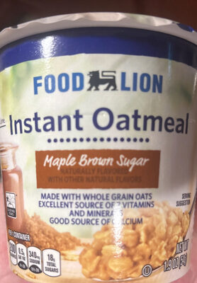 Maple Brown Sugar Instant Oatmeal, Maple Brown Sugar