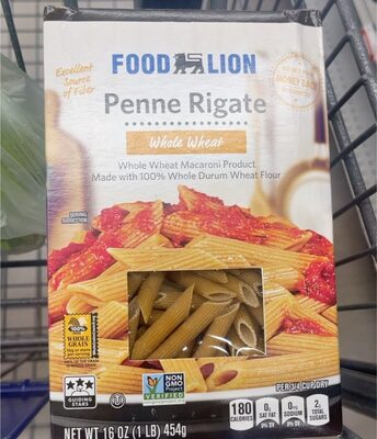 Whole Wheat Macaroni Product, Penne Rigate