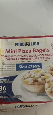 Tree Cheese Topped With Tomato Sauce, Mozzarella, Cheddar & Monterey Jack Cheeses Mini Pizza Bagels, Tree Cheese