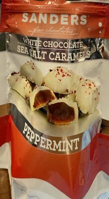 Peppermint Flavored White Chocolate Sea Salt Caramels, Peppermint