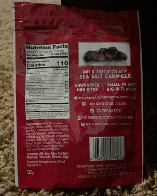 Milk Chocolate Sea Salt Caramels Minis, Milk Chocolate Sea Salt Caramels