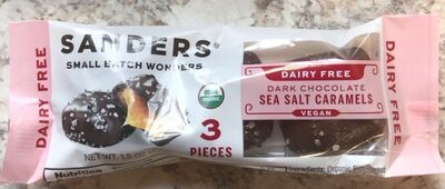 Dark Chocolate Sea Salt Dairy Free Caramels, Dark Chocolate Sea Salt