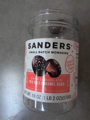 Dark Chocolate Sea Salt Caramel Eggs, Dark Chocolate