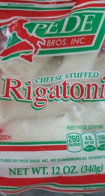 Home Style Cheese Stuffed Rigatoni Pasta