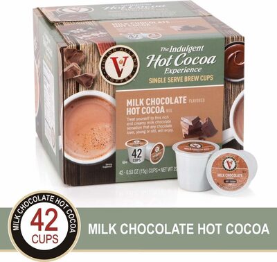 Milk Chocolate Flavored Hot Cocoa Mix, Single Serve Brew Cups, Milk Chocolate