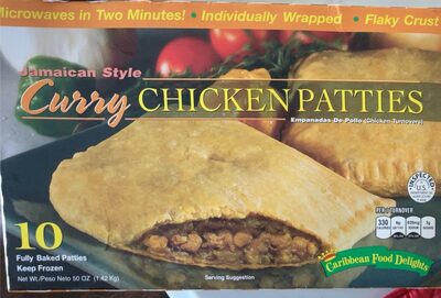 Jamaican Style Curry Chicken Patties, Chicken