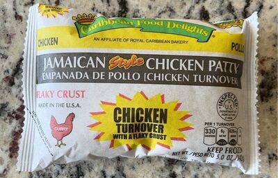 Jamaican Style Chicken Patty Flaky Crust, Jamaican Style