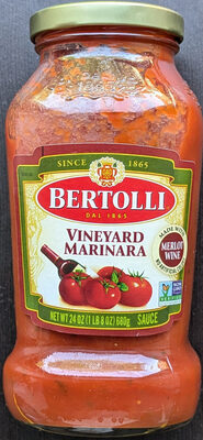 Vineyard Marinara With Merlot Wine Sauce