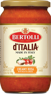 Creamy Rosa With Ricotta Cheese D'Italia Sauce, Creamy Rosa