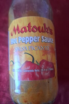 Matouk's Hot Pepper Sauce, 26 Fl Oz