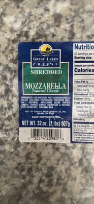 Shredded Low-Moisture Part-Skim Mozzarella Natural Cheese