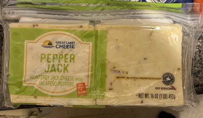 Deli Style Slices Natural With Jalapeno Peppers Monterey Jack Cheese