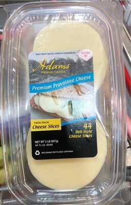 Deli-Style Premium Provolone Twin Pack Cheese Slices, Deli-Style