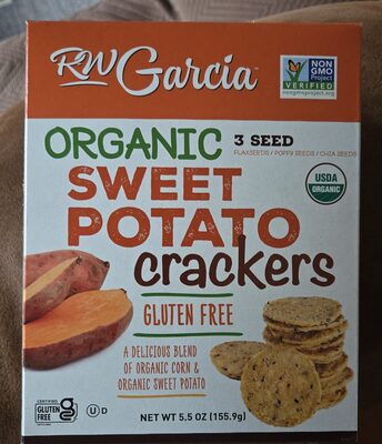 Sweet Potato Organic Crackers, Sweet Potato