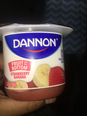 Dannon, Fruit On The Bottom Lowfat Yogurt, Strawberry, Banana, Strawberry, Banana
