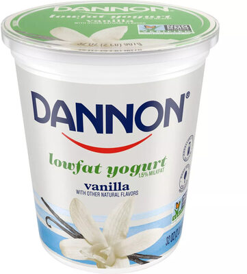 Dannon Classic All Natural Vanilla Lowfat Yogurt 32 oz. Tub