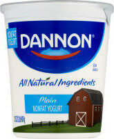 Dannon Classic All Natural Plain Nonfat Yogurt 32 oz. Tub